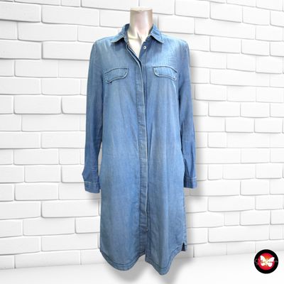 **HOY** Vestido camisero CAROLL color Azul vaquero Talla 36
