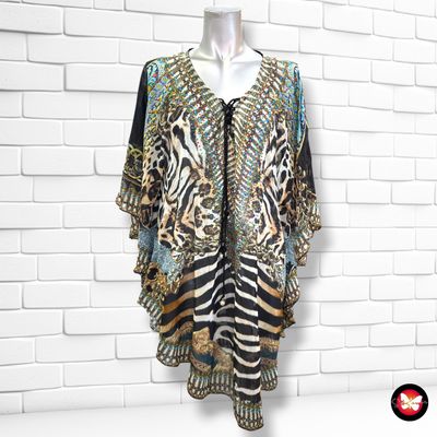 **HOY** Blusa traslúcida animal print IMPRESION color Varios Talla ÚNICA