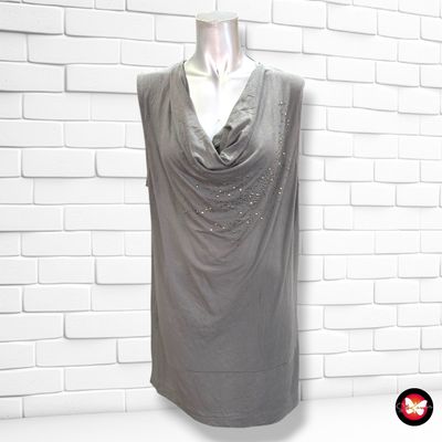 **HOY** Vestido escote drapeado TAIFUN color Gris Talla M/L