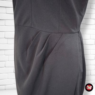 **HOY** Vestido formal con drapeado MANYDRESS color Negro Talla M