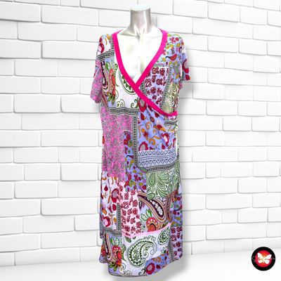 **HOY** Vestido midi escote cruzado LOHE color Varios Talla 46