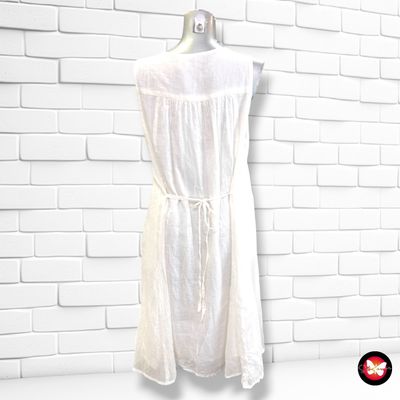 **HOY** Vestido playero sin mangas color Blanco Talla ÚNICA