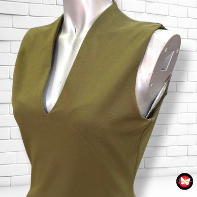 **HOY** Vestido formal DRÔLE DE COPINE color Verde oliva Talla S