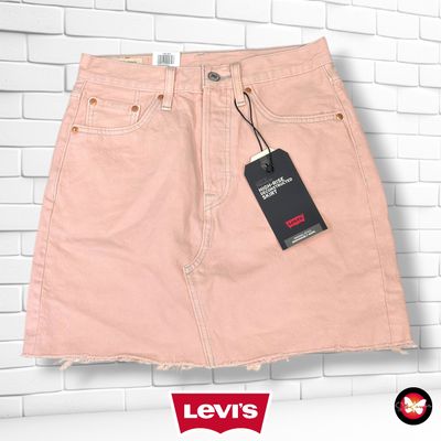 **HOY** Falda HIGH-RISE DECONSTRUCTED LEVI’S color Rosa Talla S/M (W27)