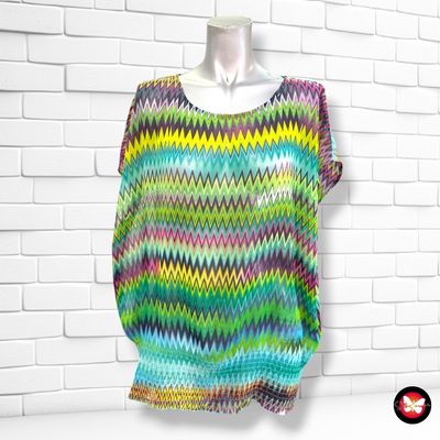 **HOY** Blusa traslúcida PUNTO ROMA color Varios Talla L (grande)