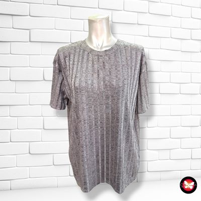 **HOY** Jersey de manga corta ZARA color Gris Talla M (grande)