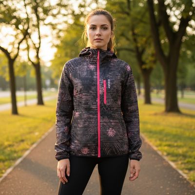 **HOY** Cortavientos deportivo ICEPEAK color Gris y coral Talla 42