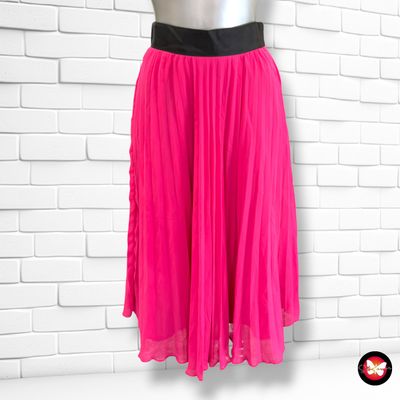 **HOY** Falda midi plisada H&M color Fucsia Talla 34
