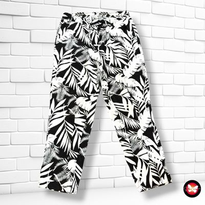 **HOY** Pantalón sueltito BLUE MOTION color Negro y blanco Talla 44