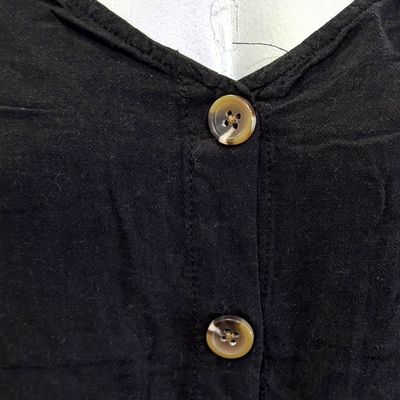 **HOY** Blusa de tirantes con botones PIMKIE color Negro Talla S
