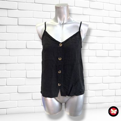 **HOY** Blusa de tirantes con botones PIMKIE color Negro Talla S