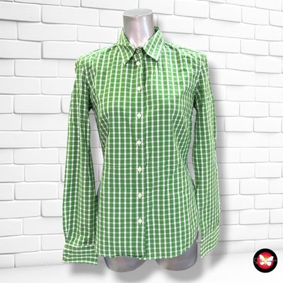 **HOY** Camisa de manga larga de cuadritos GANT color Verde y blanco Talla 36/38