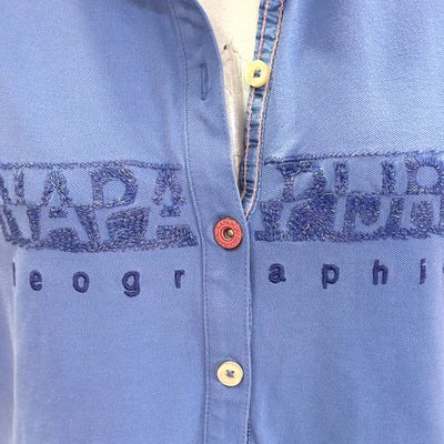 **HOY** Polo de manga corta NAPAPIJRI color Celeste Talla L