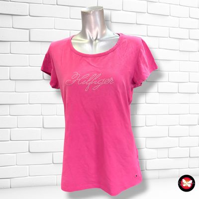 **HOY** Camiseta de manga corta TOMMY HILFIGER color Rosa Talla XL (pequeña)