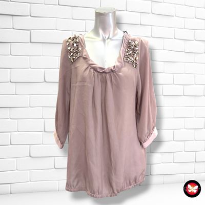 **HOY** Blusa de media manga con lentejuelas ESPRIT color Gris Talla 38