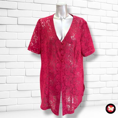 **HOY** Chaqueta de encaje color Fresa Talla 46