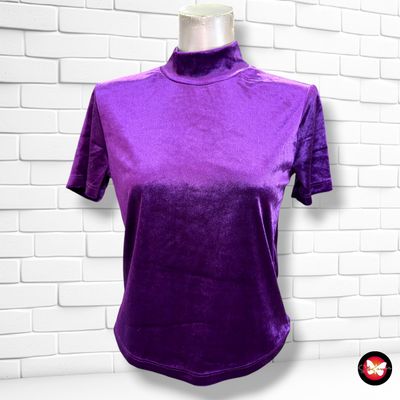 **HOY** Blusa de terciopelo ZARA color Violeta Talla S