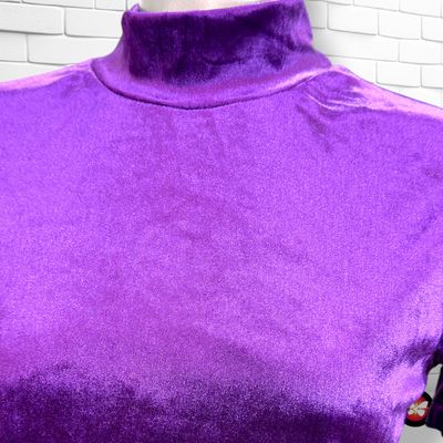 **HOY** Blusa de terciopelo ZARA color Violeta Talla S