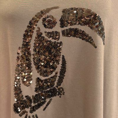 **HOY** Camiseta de manga corta “TUCÁN" CANDA color Taupe Talla XL (grande)