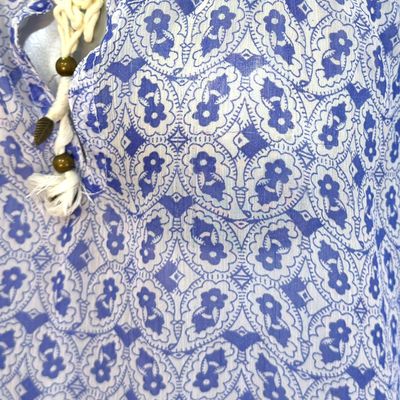 **HOY** Blusa traslúcida ESPRIT color Azul y blanco Talla 36
