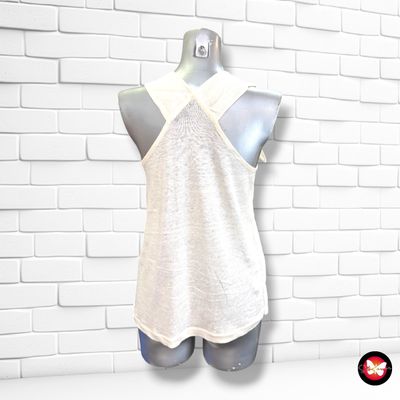 **HOY** Blusa de lino MASSIMO DUTTI color Blanco roto Talla XS