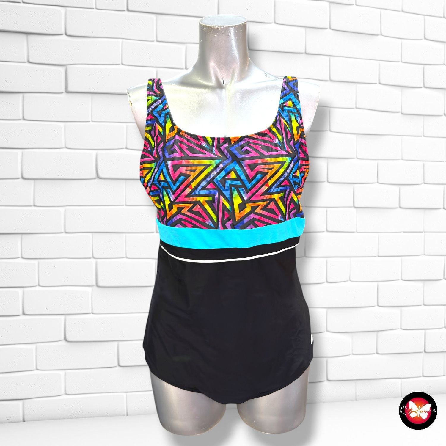 Bañador entero color Negro y varios Talla 2XL