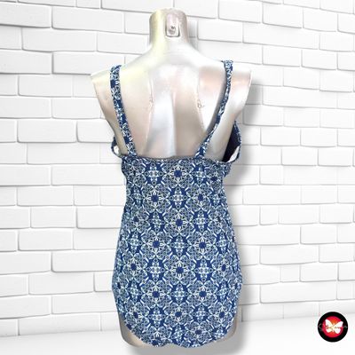 **HOY** Bañador entero ESMARA color Azul y blanco Talla 44