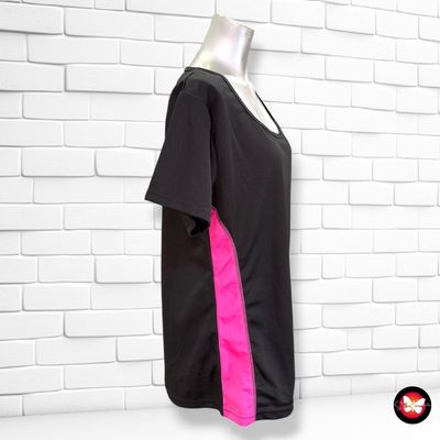 **HOY** Camiseta deportiva UNITED SPORT color Negro y fucsia Talla XXL