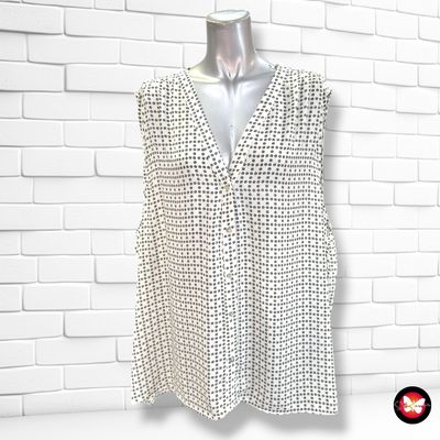 **HOY** Camisa sin mangas H&amp;M color Blanco y negro Talla 54