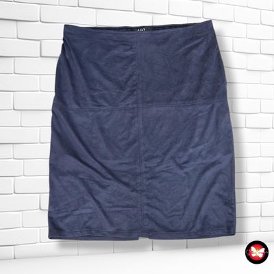 **HOY** Falda de antelina AdeT color Azul marino Talla M