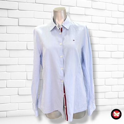 **HOY** Camisa de manga larga TOMMY HILFIGER color Celeste Talla 38 (8USA)