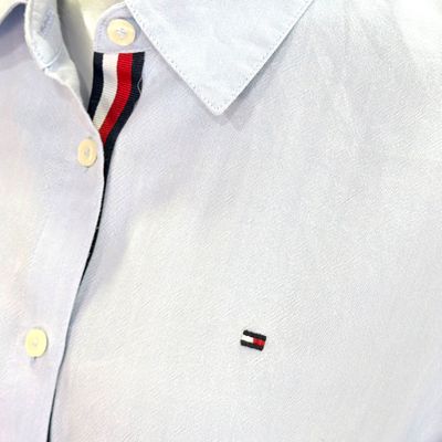 **HOY** Camisa de manga larga TOMMY HILFIGER color Celeste Talla 38 (8USA)
