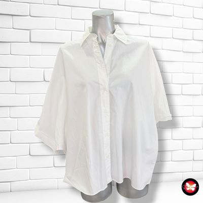 **HOY** Camisa oversized de manga corta ZARA color Blanco Talla S