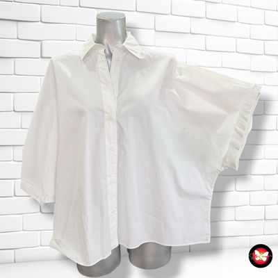 **HOY** Camisa oversized de manga corta ZARA color Blanco Talla S