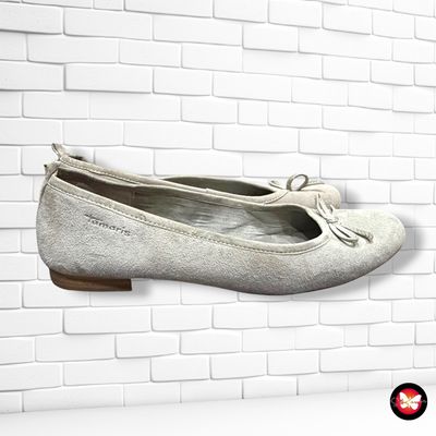 **HOY** Manoletinas de ante TAMARIS color Gris Talla Calzado