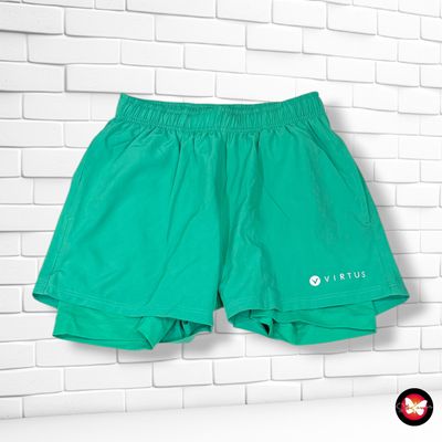 **HOY** Short deportivo con mallitas VIRTUS color Verde Talla S