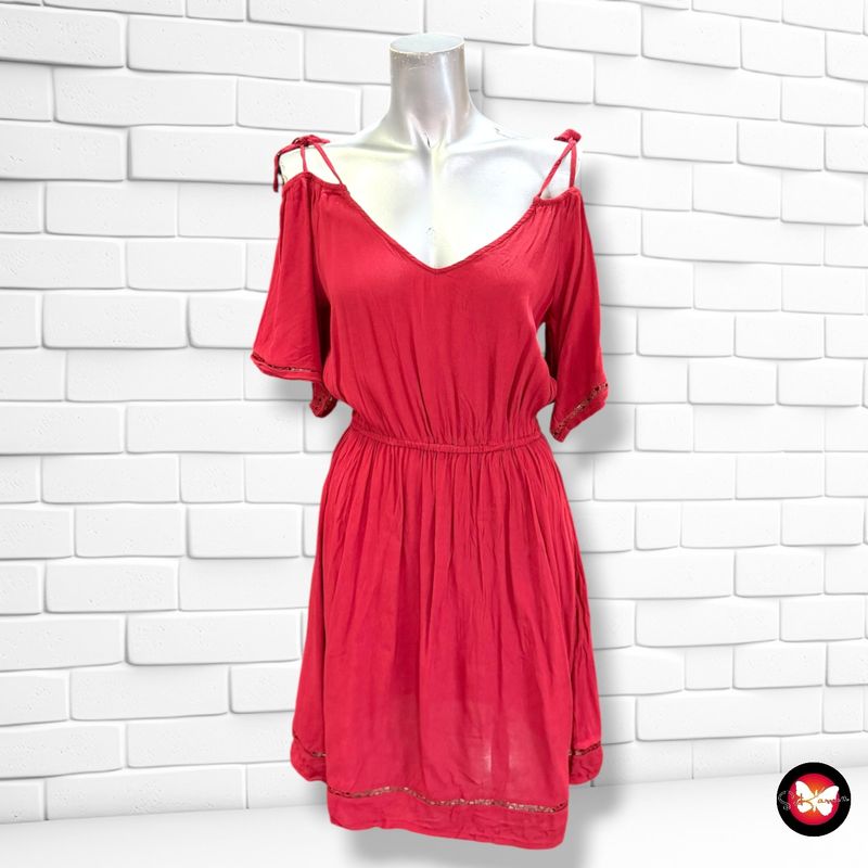 **HOY** Vestido con hombros descubiertos ORSAY color Granate Talla S