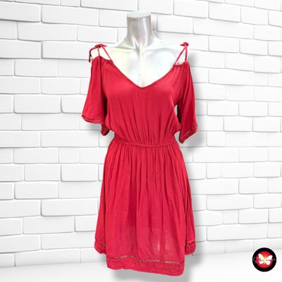 **HOY** Vestido con hombros descubiertos ORSAY color Granate Talla S