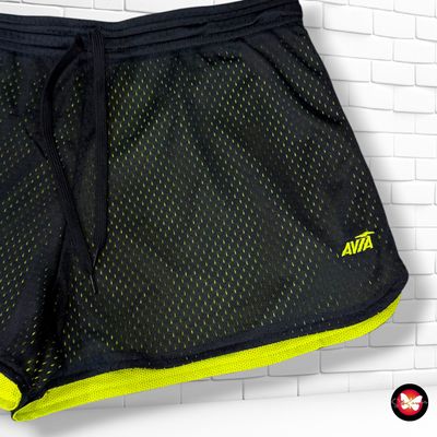**HOY** Short deportivo reversible AVIA color Negro y neón Talla M