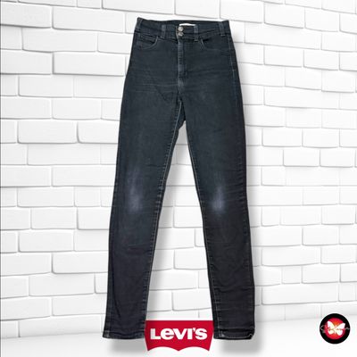 **HOY** Pantalón MILE HIGH SUPER SKINNY LEVI’S color Negro vaquero Talla XS (W24)