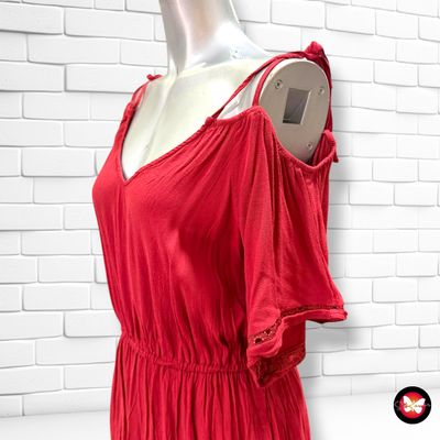 **HOY** Vestido con hombros descubiertos ORSAY color Granate Talla S