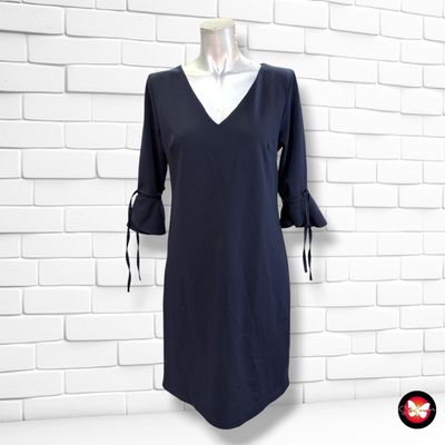 **HOY** Vestido con mangas de volantes LOLA LIZA color Azul marino Talla 38