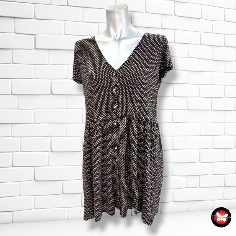 **HOY** Vestido de manga corta H&amp;M color Negro y taupe Talla S