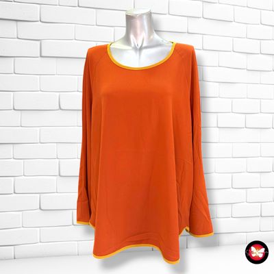 **HOY** Blusa de manga larga color Teja y mostaza Talla XXL