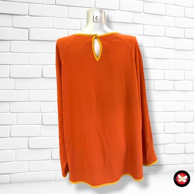 **HOY** Blusa de manga larga color Teja y mostaza Talla XXL