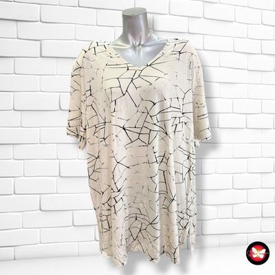 **HOY** Camiseta de manga corta SAMOON color Hueso y negro Talla 54