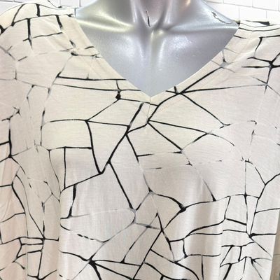 **HOY** Camiseta de manga corta SAMOON color Hueso y negro Talla 54
