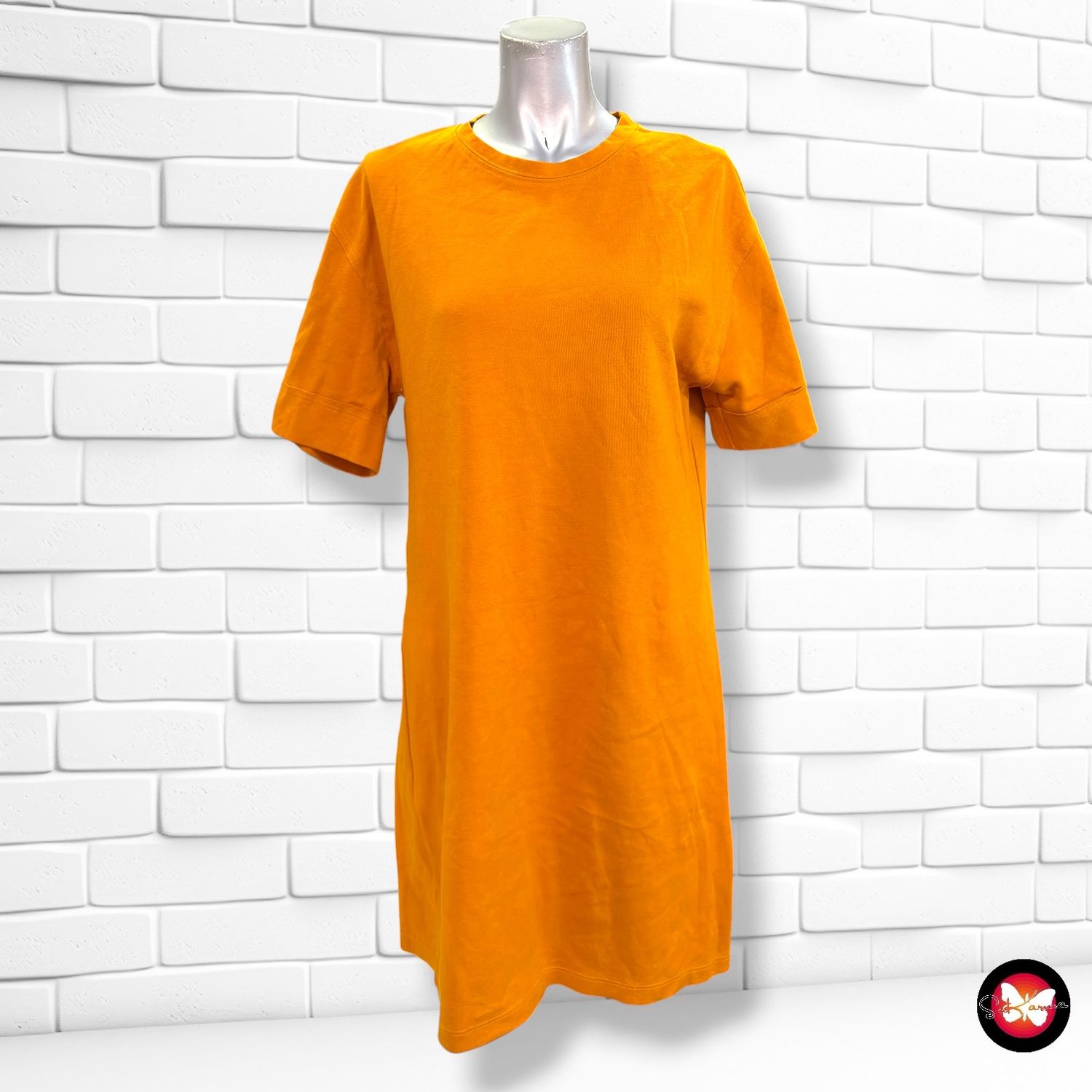 **HOY** Vestido maxi camiseta ZARA color Mostaza Talla S