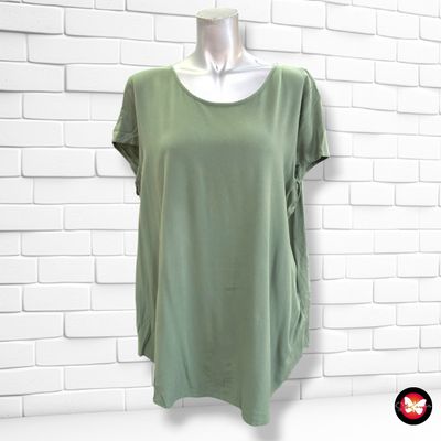 **HOY** Blusa de manga corta VERO MODA color Verde militar Talla XL