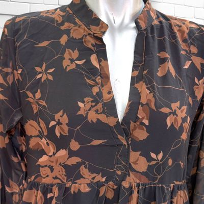 **HOY** Vestido de manga larga ZABAIONE color Negro y marrón Talla S